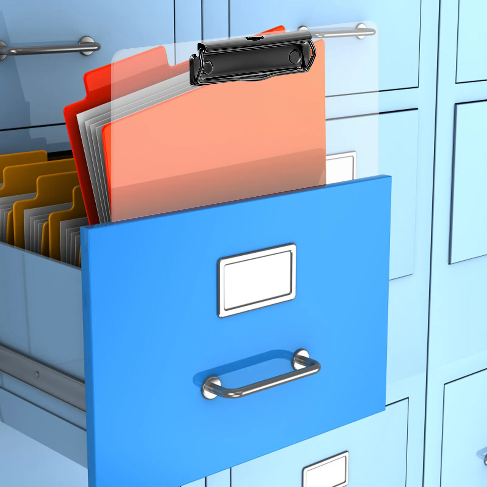 Multipurpose Transparent Folder Office Clear File Clipboard Acrylic Iron Writing Pad