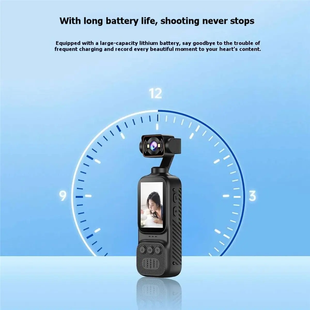 belong 2K Full HD Action Camera Handheld Pocket WiFi Sports Camera Rotatable Direction Night Vision Bike Vlog Camera