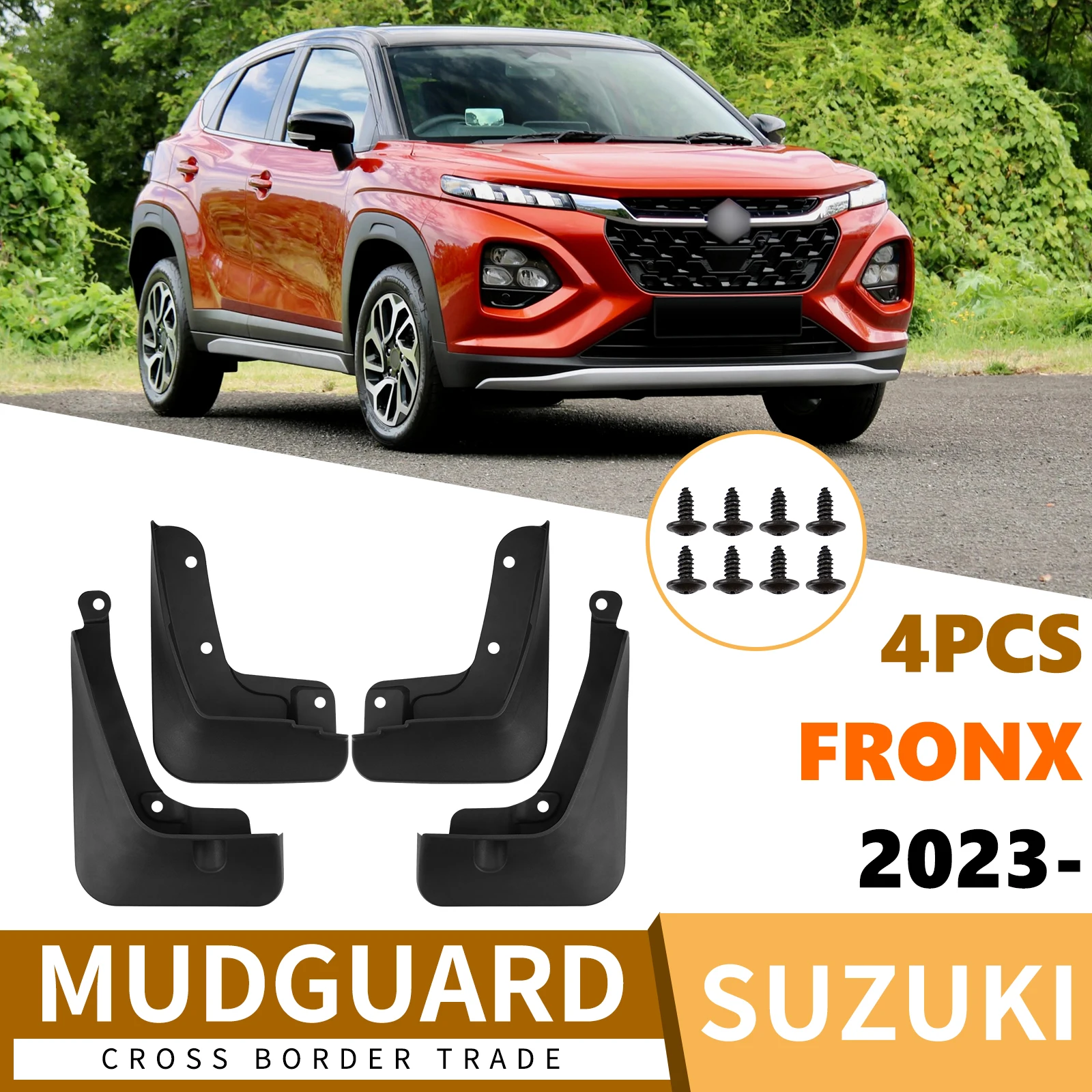 Schmutzfänger für Suzuki Fronx 2023, Schmutzfänger, Spritzschutz, Kotflügel vorne und hinten, Autozubehör, 4 Stück – Detail 1