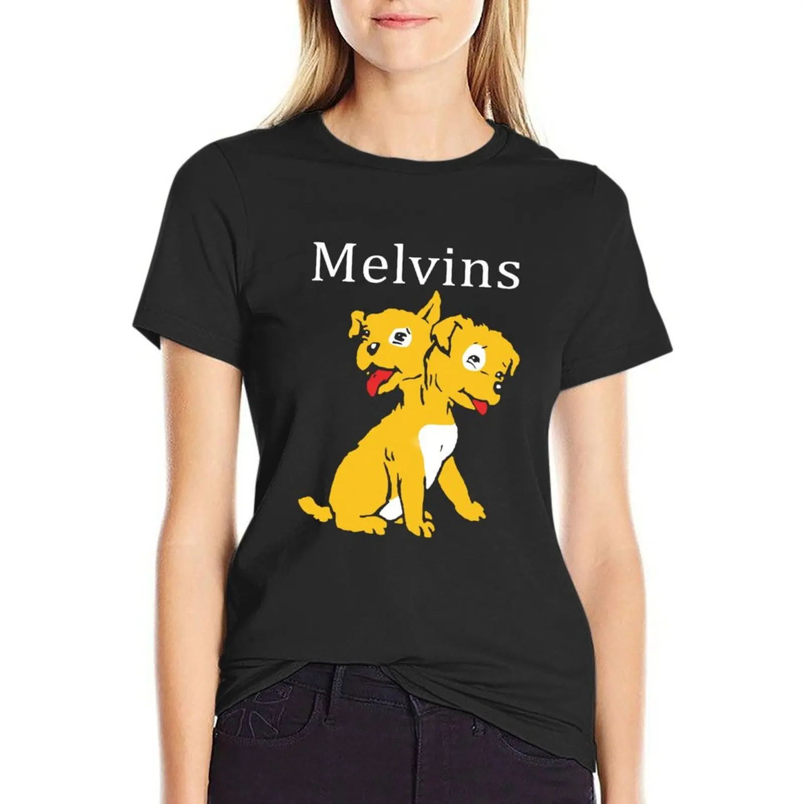 

Melvins Houdini, Two Headed Dog Vintage Metal T-Shirt customizeds Short sleeve tee tops Women