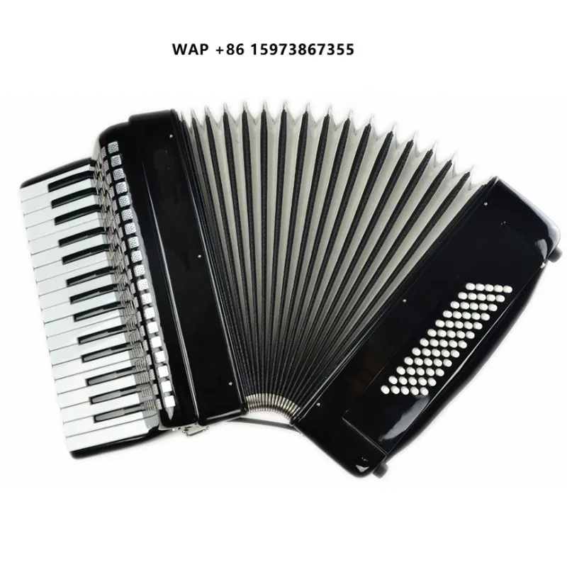 SEASOUND OEM 60 Bass Black Celluloid Piano Keyboard Accordion JP3260 Chromatic Diatonic Instrument Acordeon
