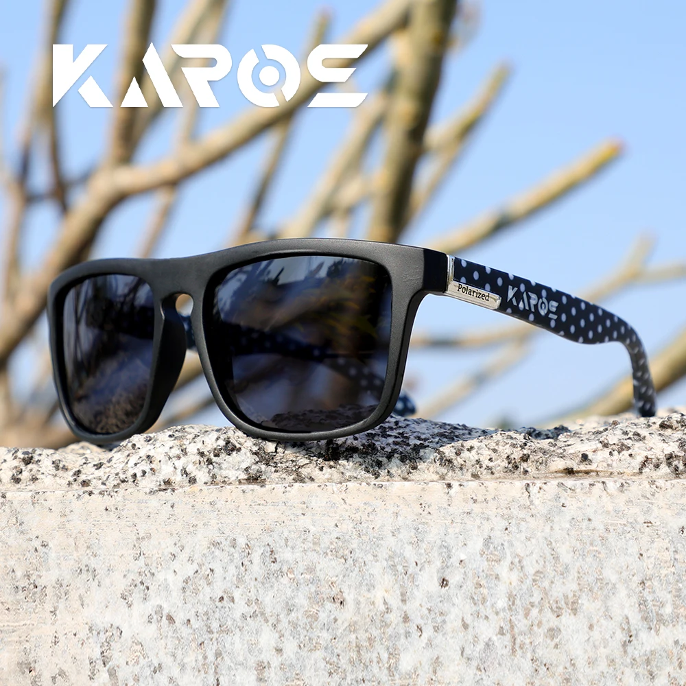 KAROS Polarisierte Sonnenbrille, Unisex, blendfreie Fahrbrille, Outdoor-Sport, Angeln, Radfahren, Reisen, Strand, UV400-Brille