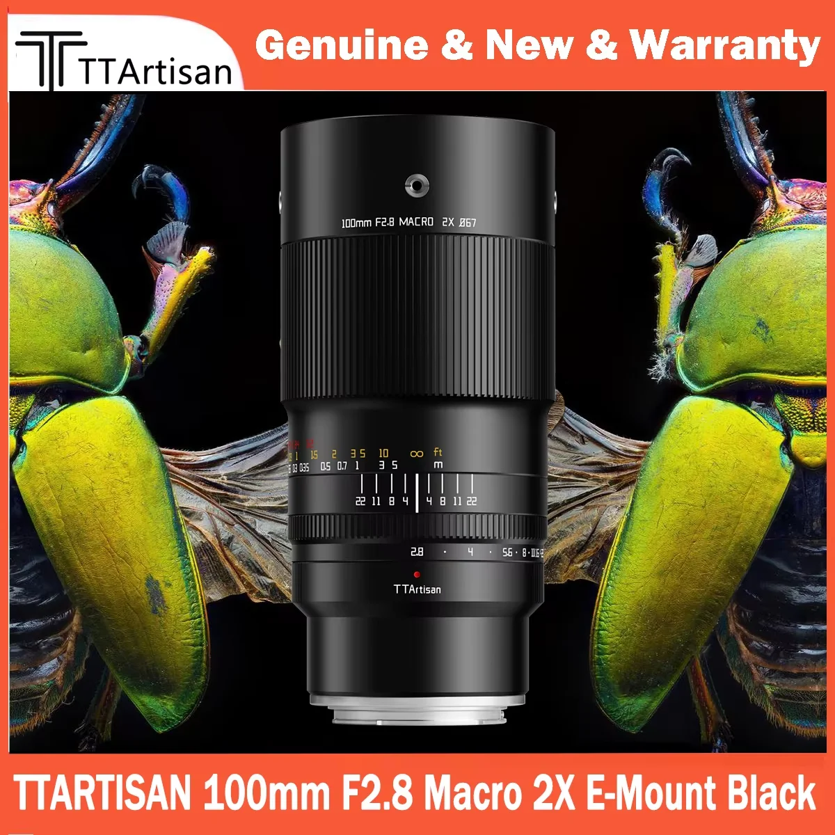 

TTArtisan 100mm F2.8 2X макрообъектив для Sony E Fuji X GFX Nikon Z F Canon RF EF Lumix L M43 Leica L Mount Digitale и зеркальной камеры
