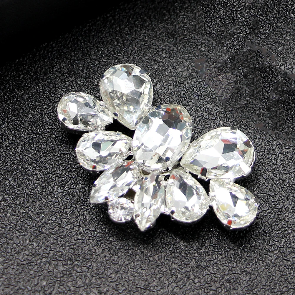 

Crystal Shoe Clips Rhinestone Decorations for Women Silver Bride Wedding Party Graduation Anniversary Shoe Accessories Storage