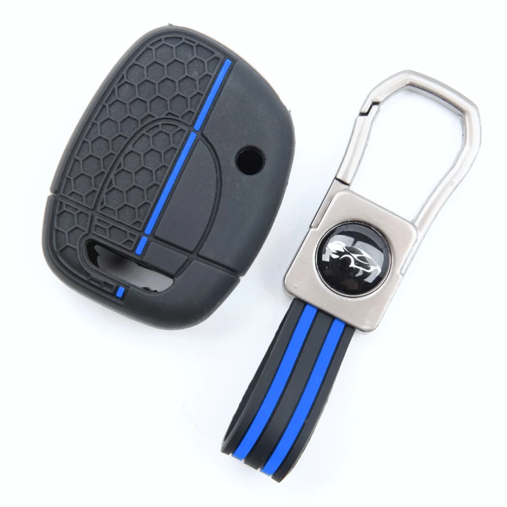 Soft Silicone Key Fob Case For Renault Twingo Clio Kangoo Master with clasp holder Precise Fit Full Coverage Stylish Durable
