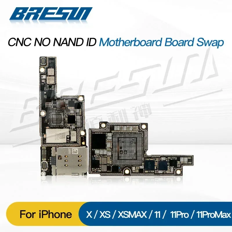 CNC CUT Motherboard For IPhone X Logic Board Xs Max Polishing CPU AP RF Board iPhone11 11Pro Max Switching CPU Baseband Cutting