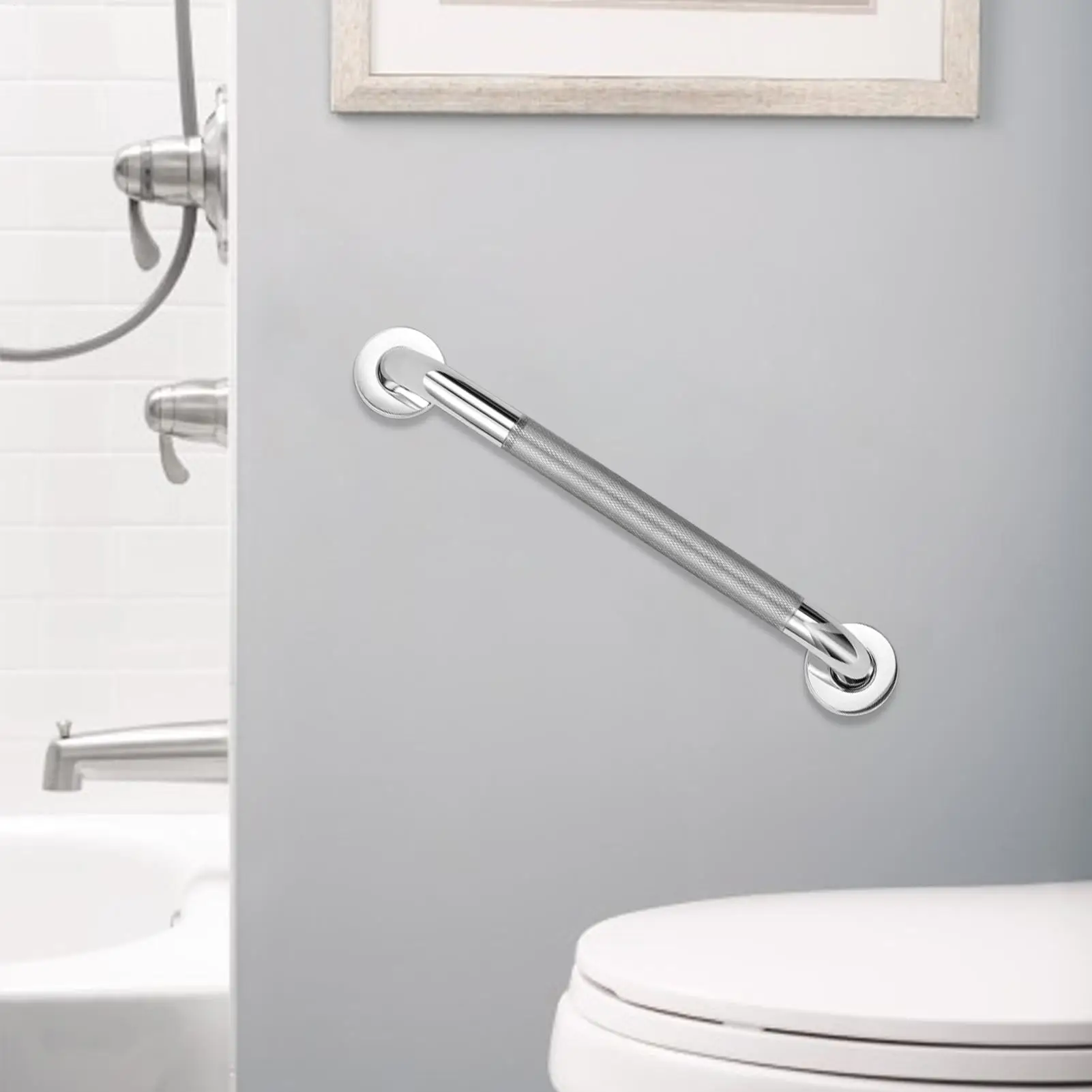 Grab Bars For Bathroom Wall Mounted Support Handle 3-Piece Bathroom Toilet Assist Bar For Women Men Elderly Disabled Daily