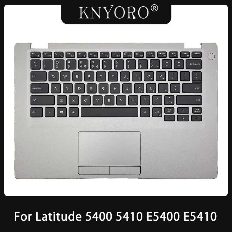 

Original New US Keyboard For DELL Latitude 5400 5410 E5400 E5410 Laptop Palmrset Top Case Upper Cover with Keyboard Replacement