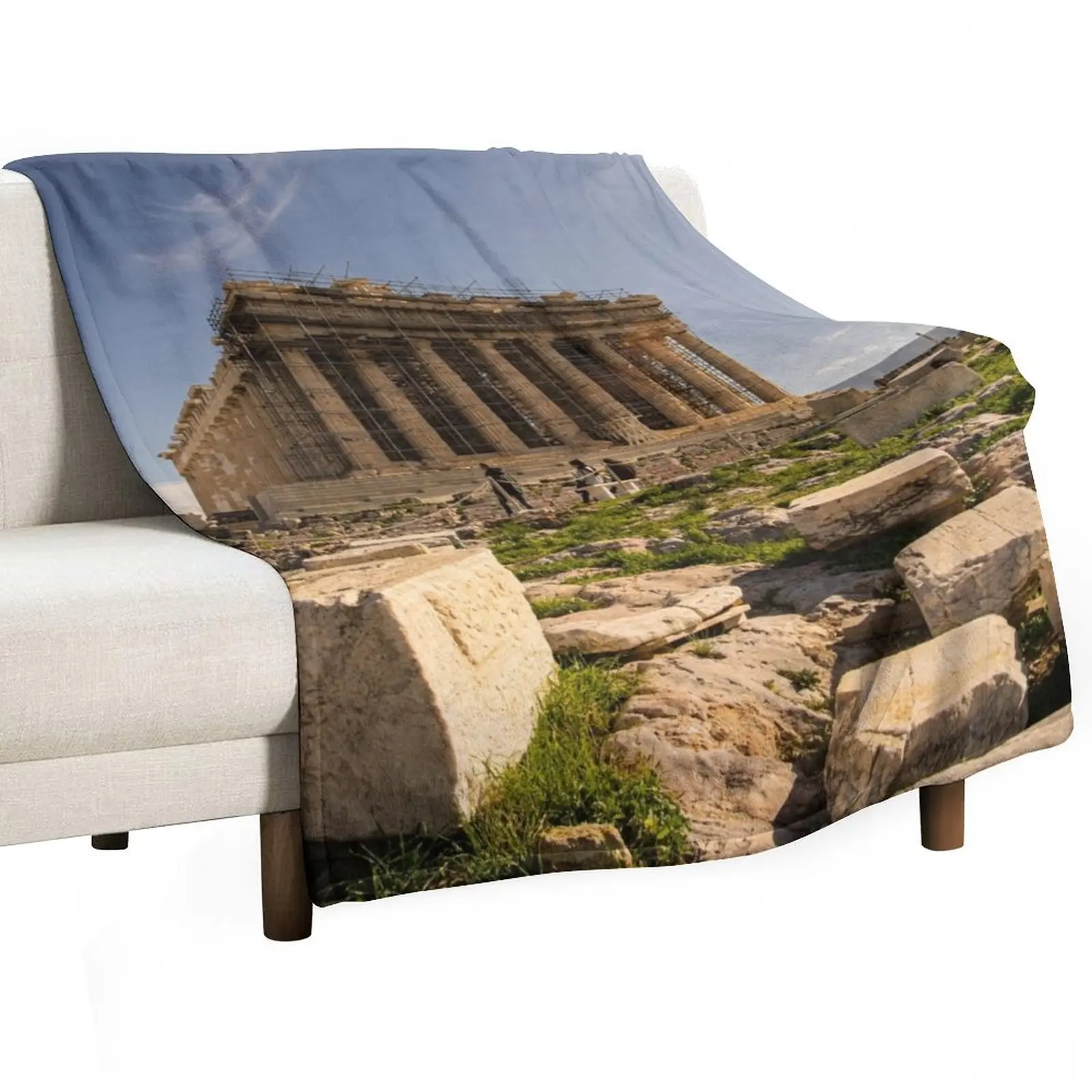 Parthenon Throw Blanket Thin Bed Decorative Throw Blankets