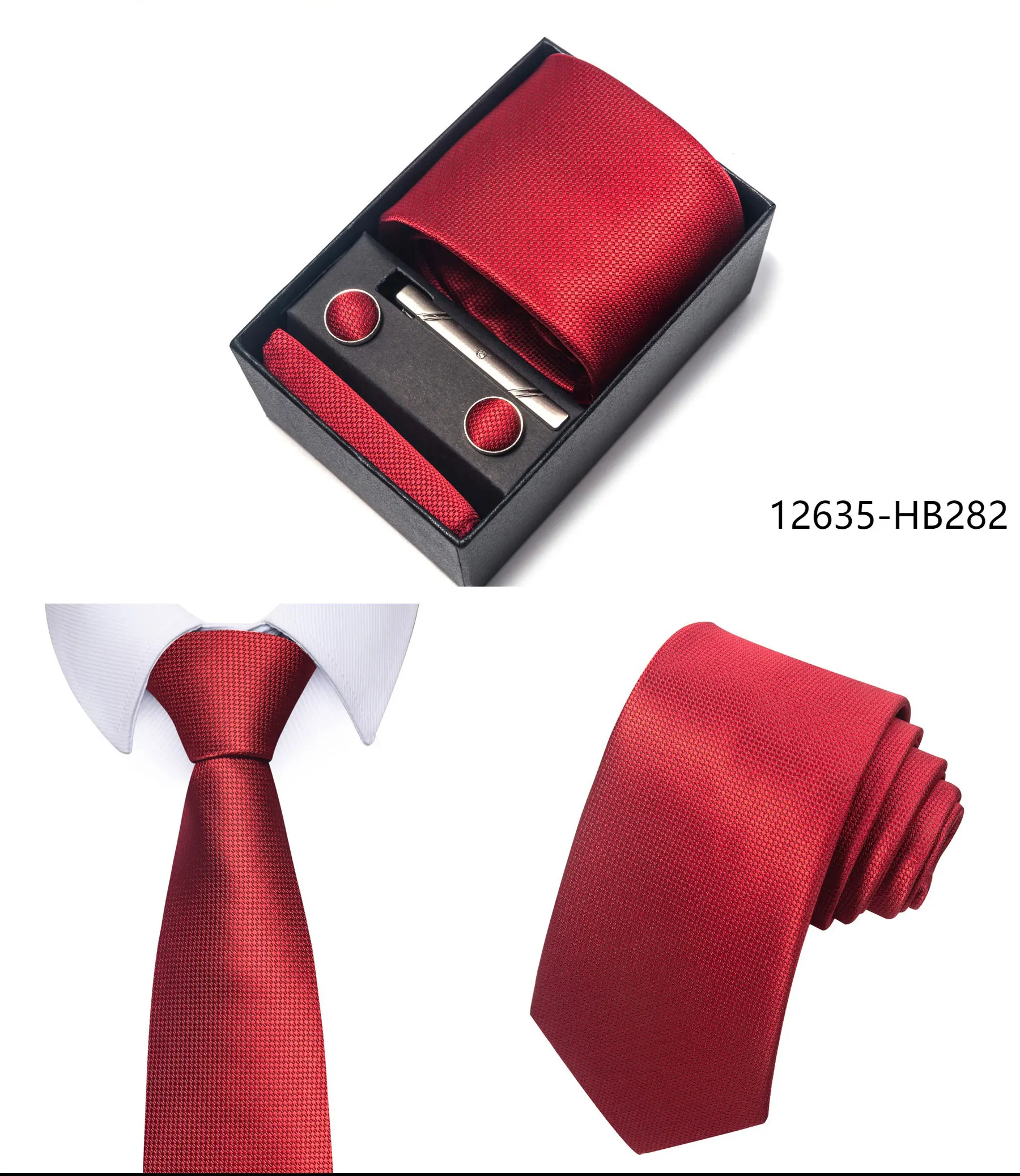 High Grade Holiday Gift Box Brand 8 cm Blue Paisley Tie Handkerchief Cufflink Set Men Necktie Clothing Accessories Birthday Gift