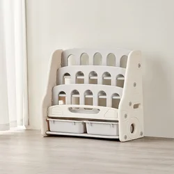 LazyChild Children Receive Shelf Rack One Baby Picture Books Console Home Bookcase High-Capacity Shelf To Receive Ark