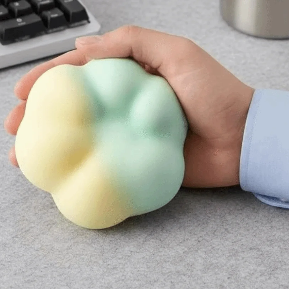 Crispy Skin Cat Paw Squishy Toy Slow Rebound Super Soft TPR Crispy Fidget Toy Handmade Bal Colorful Crispy Pinch Toy