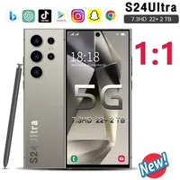 2024 New S24 Ultra Original 7.3 Inch Cellulares Android Mobile Phones Unlocked 5G Dual Sim Global Version Mobile Phones