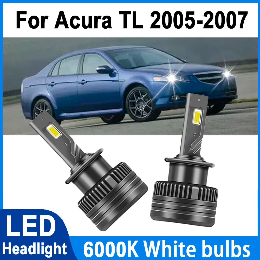 

2 шт., 6000K, суперяркие белые светодиодные автомобильные фары 120 Вт, D2S, ксеноновые лампы для фар, 30000 лм, 12 В, для Acura TL 2005-2007 гг.