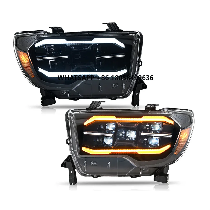 

LED Head Light Headlamp for Toyta Tundra 2007 2008 2009 2010 2011 2012 2013 DRL Headlight Front Lights Driving Lamps