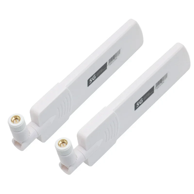 

2PCS 5G/3G/4G/GSM Full Band Glue Stick Omni Wireless Smart Meter Router Module Gain 40DBi Antenna, White Male