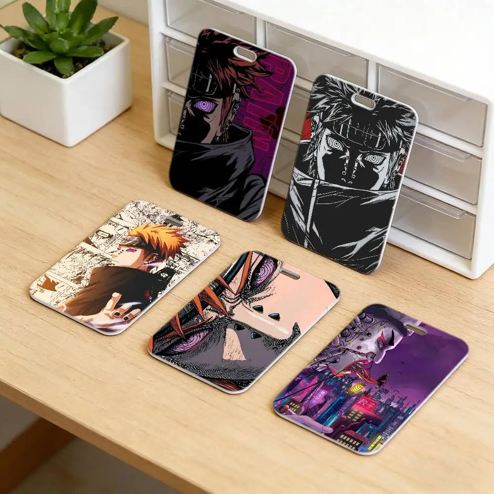 Anime P-Pain Premium Ausweishalter mit Umhängeband, robuste Kartenhülle mit Umhängeband für Mitarbeiter-Arbeitsausweis, Büro.