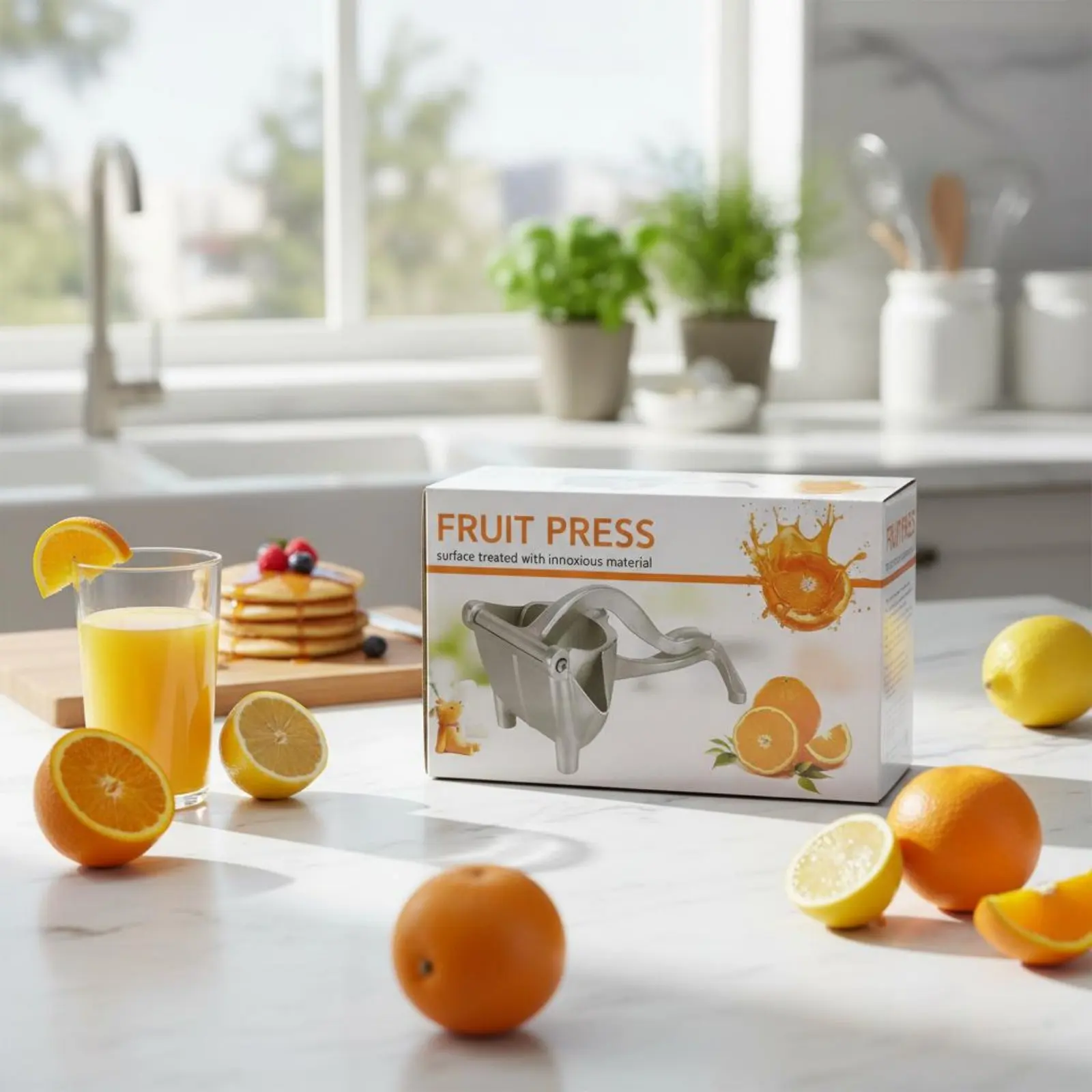 Lemon Press Detachable Manual Orange Juicer Lemon Press Sturdy Lime Juicer Pulpclear Juice for Home