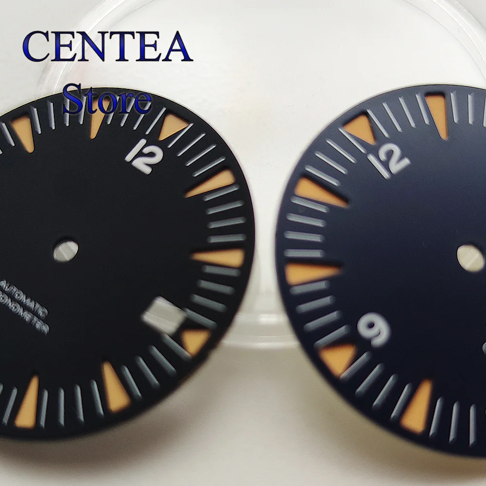 Richus-移動用滅菌ダイヤル、31mm、黒と青、nh35、nh35a、eta2824、2836、miyota8205、8215、821a、dg2813、3804、pt5000、移動に適合