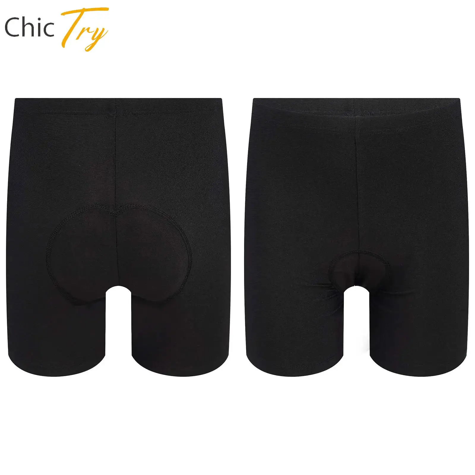 

Kids Boy Quick-drying Sports Shorts Stretchy Solid Color Tights Shorts with 3D Cushion for Gym Yoga Workout Cycling Training