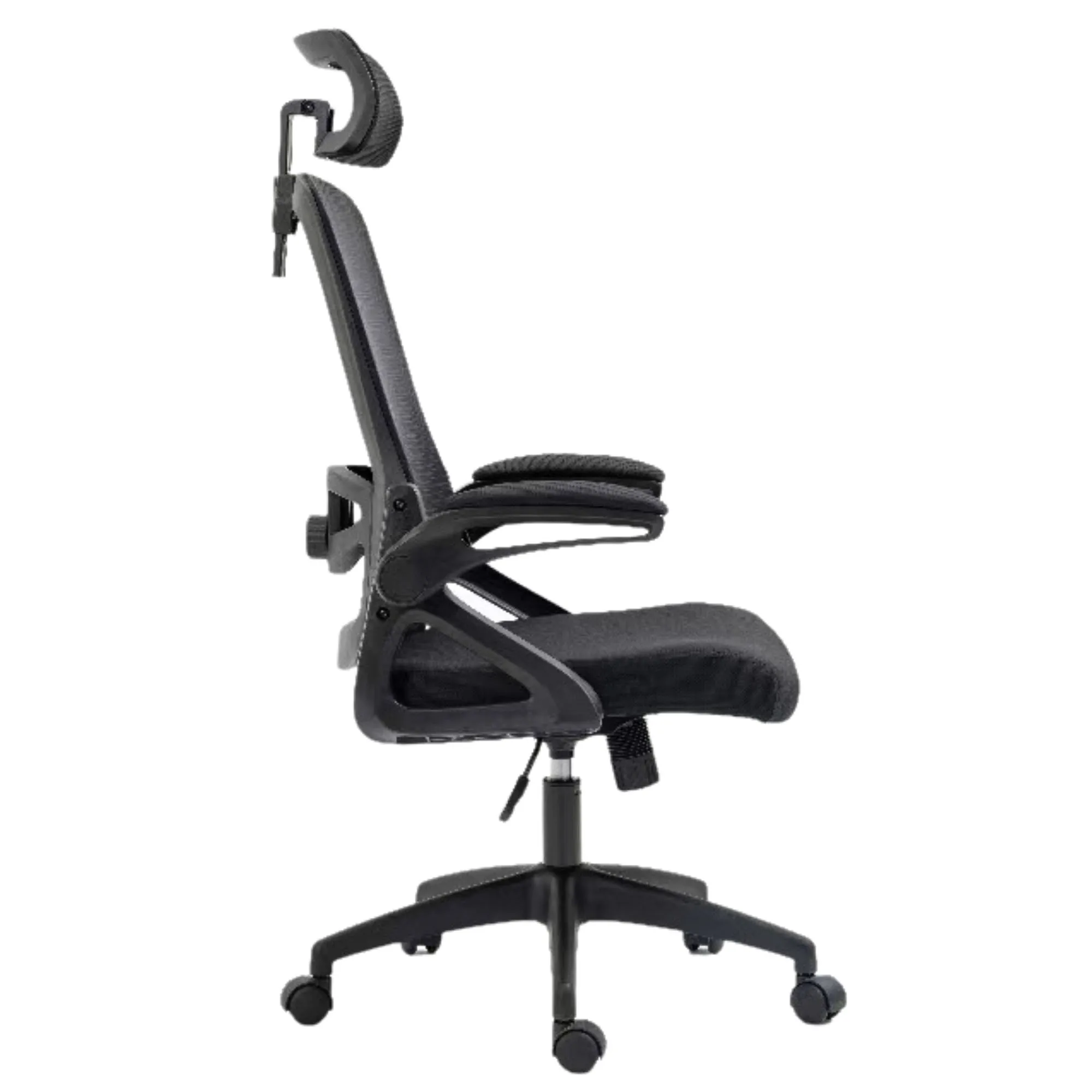 Ergonomic Office Chair 3D Headrest With Lumbar Support 5 Wheels Mesh Computer Chair For Women Men Grown-ups