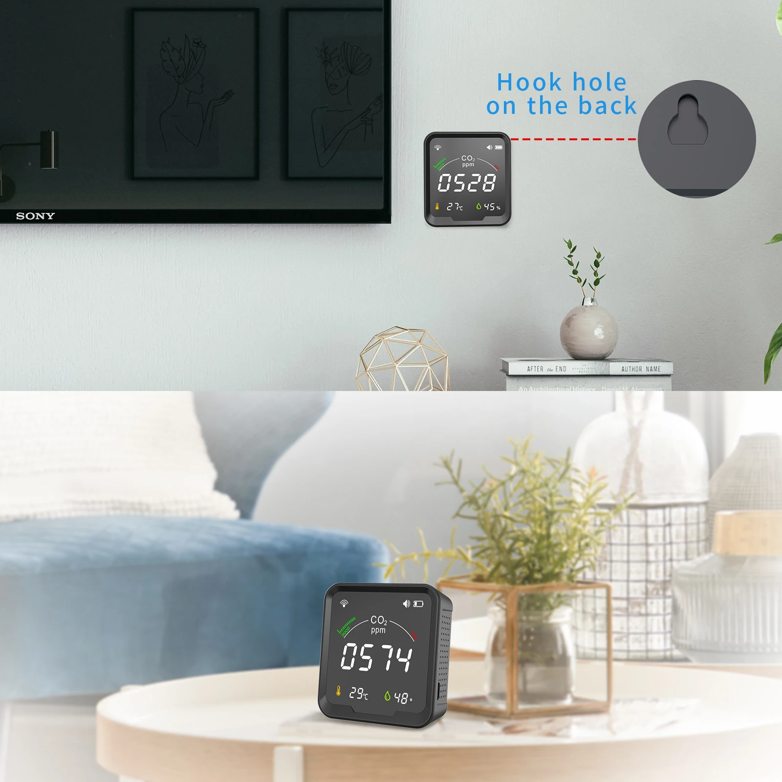 PTH-9CW SMART Handheld Portable NDIR Co2 Carbon Dioxide Detector Co2 Meter Sensor Monitor