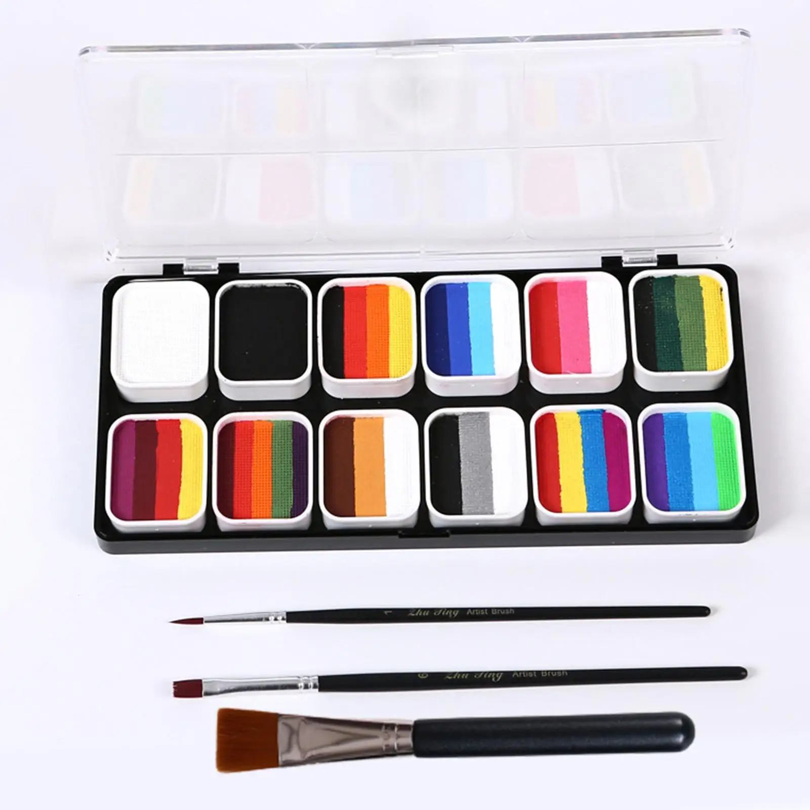 Face Body Paint Set Photo Prop Face Painting Painting Palette for Party Stage