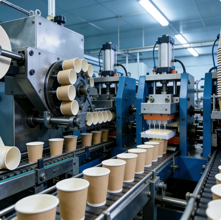 Paper Cup Production Making Machine Semi Automatic Ultrasonic Sealing for Tea Cups Manufacturing Line