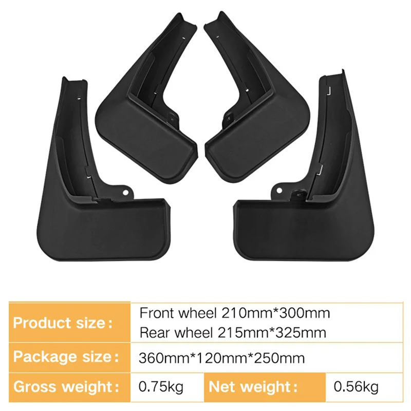 

4PCS Car Mudguard Mud Flaps Splash Mud Guard Fender For Leading Ideal LI Auto L9 2022 2023 Car Accessories