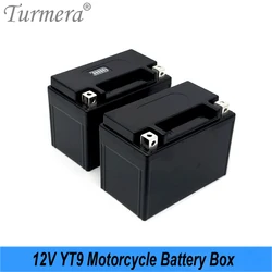 Turmera 12V 9A YT9 Motorcycle Battery Storage Box for Replace 12V Lead-Acid Battery Use(only Empty Box,No Battery)