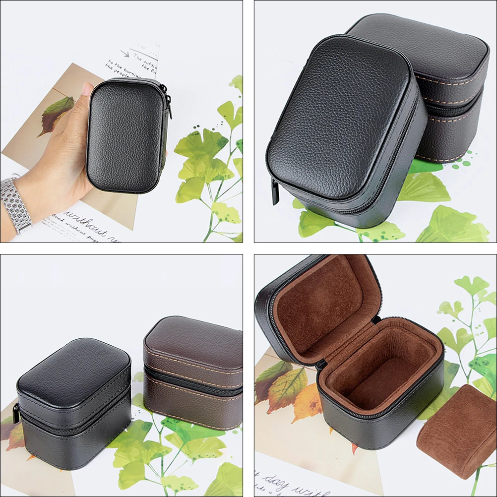 Watch Box Durable Material Smooth Texture Black Color Storage Container Case Jewelry ganizer Suitable Watches