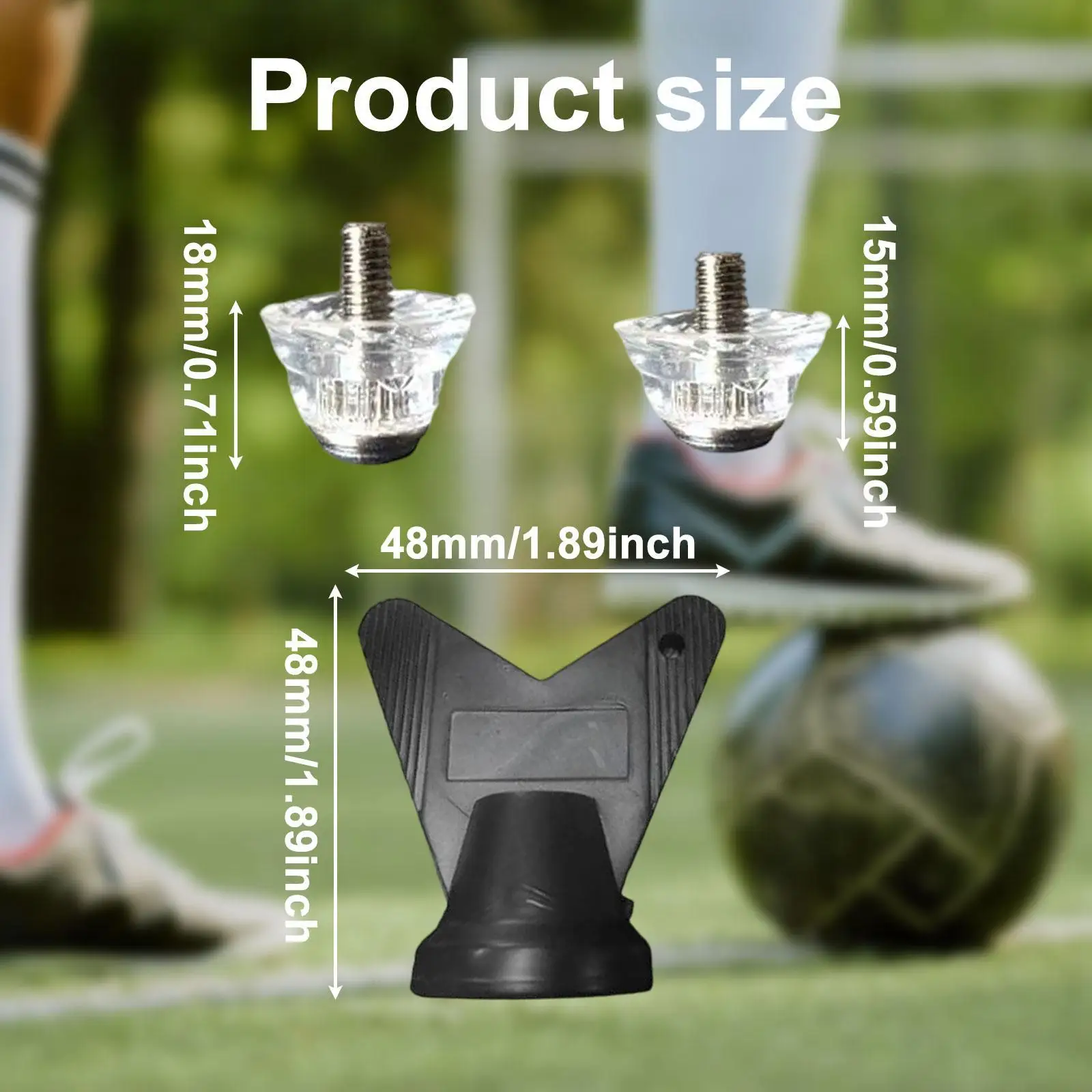 12 قطعة حذاء كرة القدم برغي قوي في ملحقات عدم الانزلاق مع مفتاح ربط حذاء كرة القدم العالمي المسامير حذاء كرة القدم المسامير