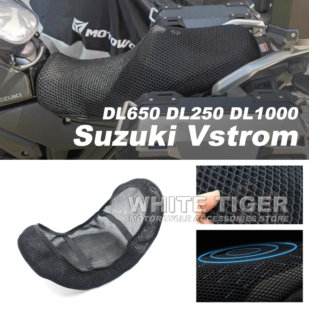 Motorcycle Protecting Cushion Seat Cover For Suzuki Vstrom DL650 DL250 DL1000 V-strom DL 650 XT 650XT 1000 Nylon Seat Cover