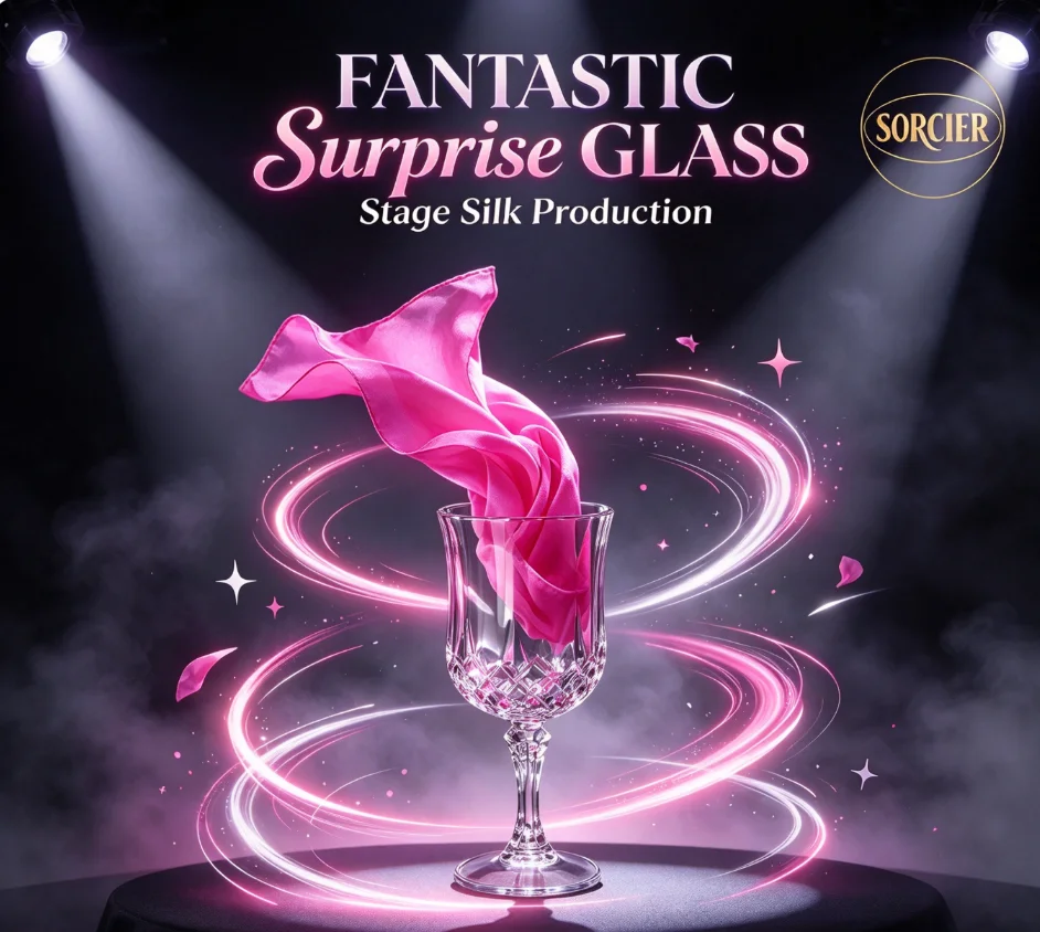 Fantastic Surprise Glass Magic Trick Visual Liquid Vanish Transformation Gimmick Close-Up Street Mentalism Magician Accessory