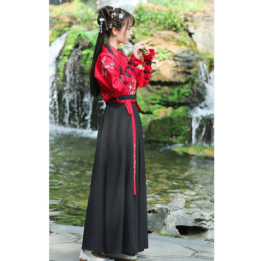 Japanese Vintage Kimono Samurai Cosplay Clothing Woman Man Chiinese Hanfu Crane Embroidery Cardigan Yukata Full Sleeve Retro view 2