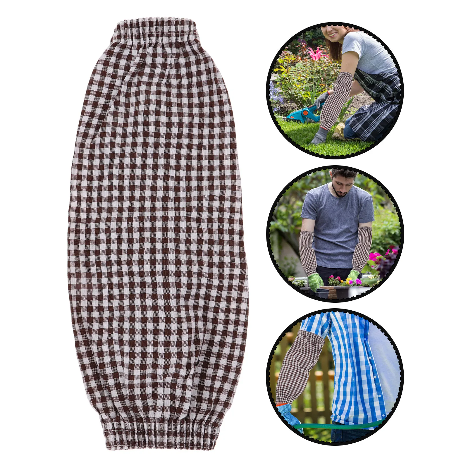 

3Pairs Reusable Arm Sleeves Protective Oversleeves Cotton Linen Oil Proof Dish Washing Kitchen Cleaning Gardening Work Home Use