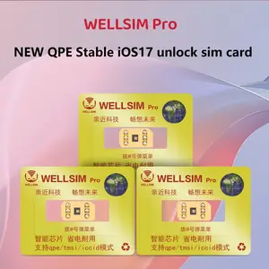 Bilashmart Latest Version Wellsim Pro Single Side Adhesive Universal Card Sticker Iphone 6 To Iphone 15 Pro Max Stable Unlock Sticker