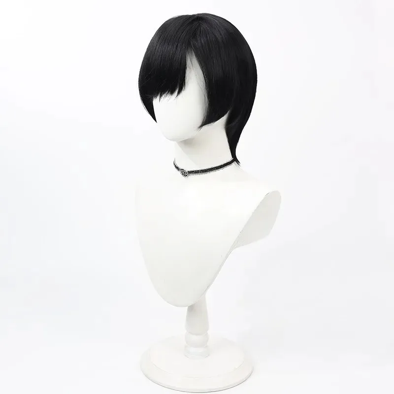 Cosplay [Free Man] Axis Powers Hetalia APH Honda Chrysanthemum Cos Wig Simulation Scalp Black Daily Short Teenager