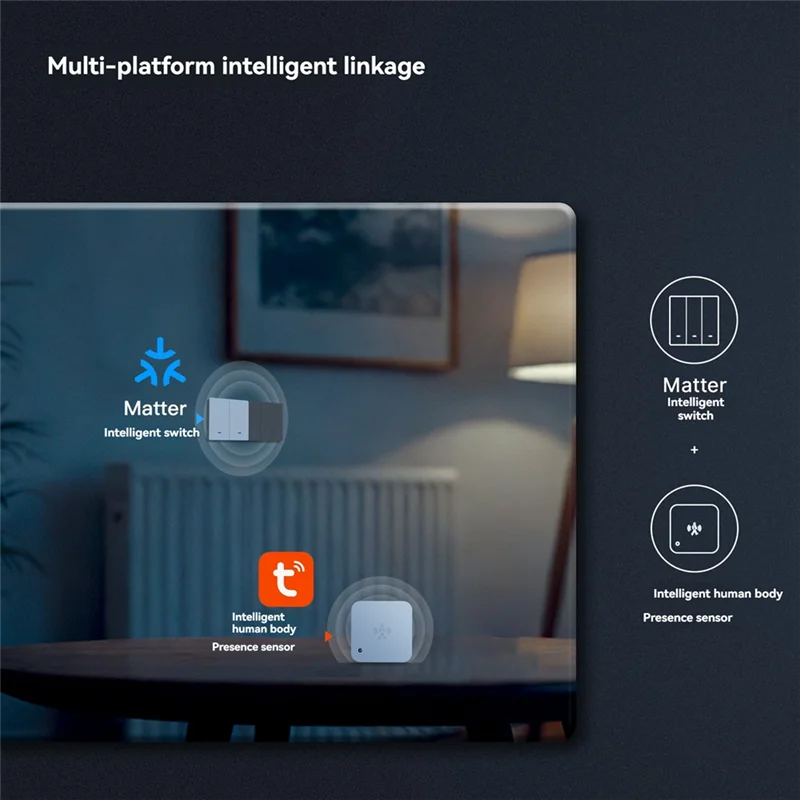 

B04B-Tuya Wi-Fi Mtter Умный кнопочный переключатель Версия ЕС Кнопочный выключатель света работает с Alexa/Google Home/Home/Smartthings