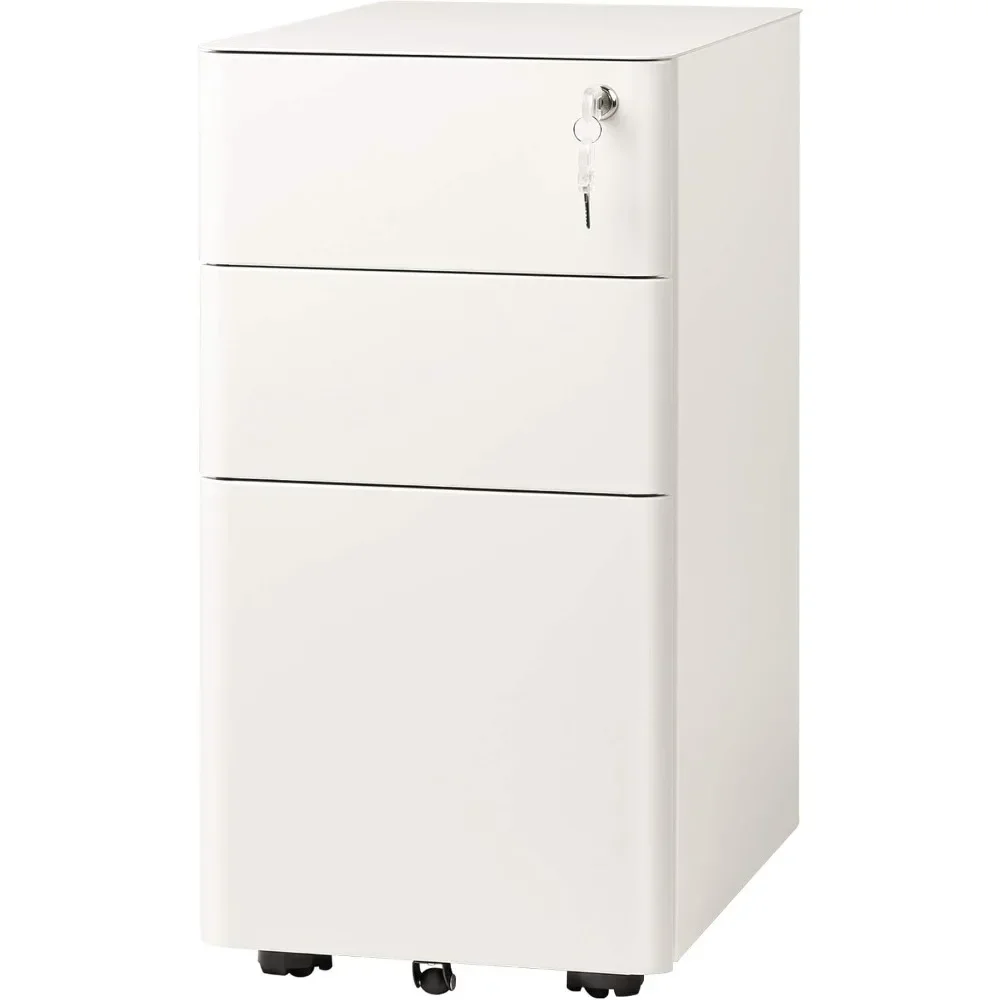 

Filing Cabinet for Office Furniture Files Cabinets Mini Drawer Type Storage Locker Chests of Drawers Folder File Desk White