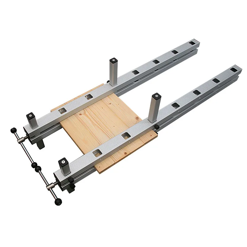 

Silver Aluminum Alloy Panel Clamps Are Suitable For Various Thickness/Width Solid Wood Panels Fixed Clamping And Paneling Needs