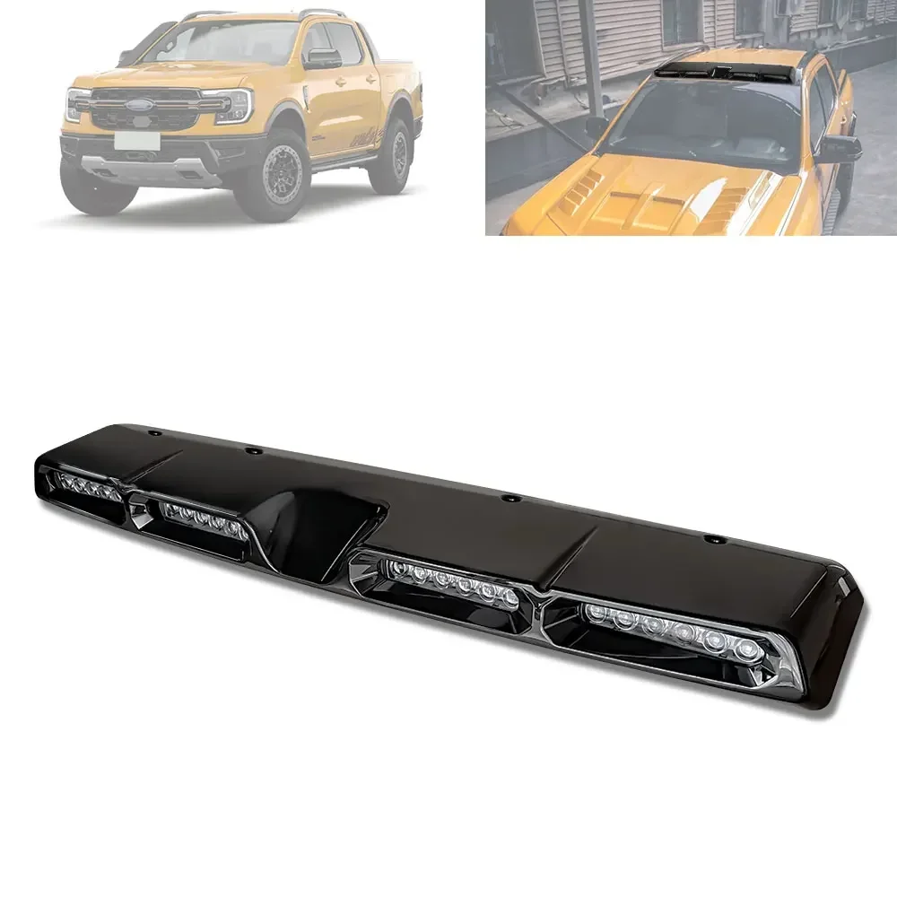 

PICKUP TRUCK 4x4 EXTERIOR ACCESSORIES LED ROOF TOP LIGHT ROOF SPOILER FOR FORD RANGER T9 WILDTRACK XLT SPORT XL XLS 2023