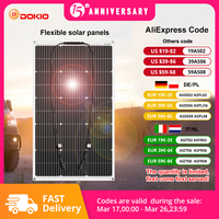 DOKIO 100W 200W 400W flexible solar panel monocrystalline silicon made in China 18V solar panel suitable for RV camping