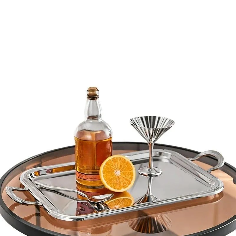 European stainless steel teapot afternoon tea coffee pot milk cup sugar pot tray set model room decorative ornament