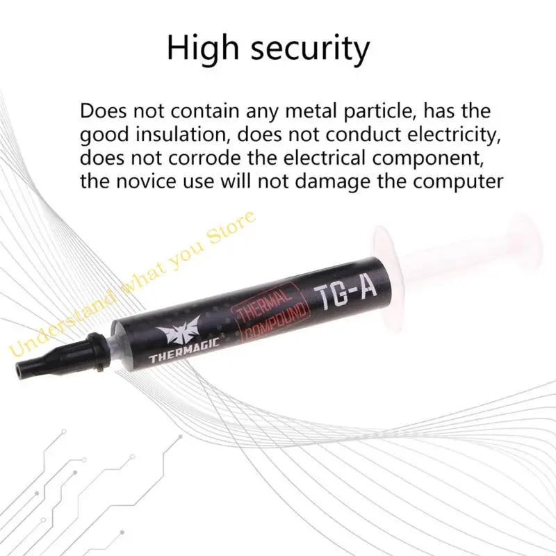 

J60A THERMAGIC -A CarbonNano Compound Thermal Grease Conductive Grease Heatsink for CPUGPU Chipset Notebook Cooling