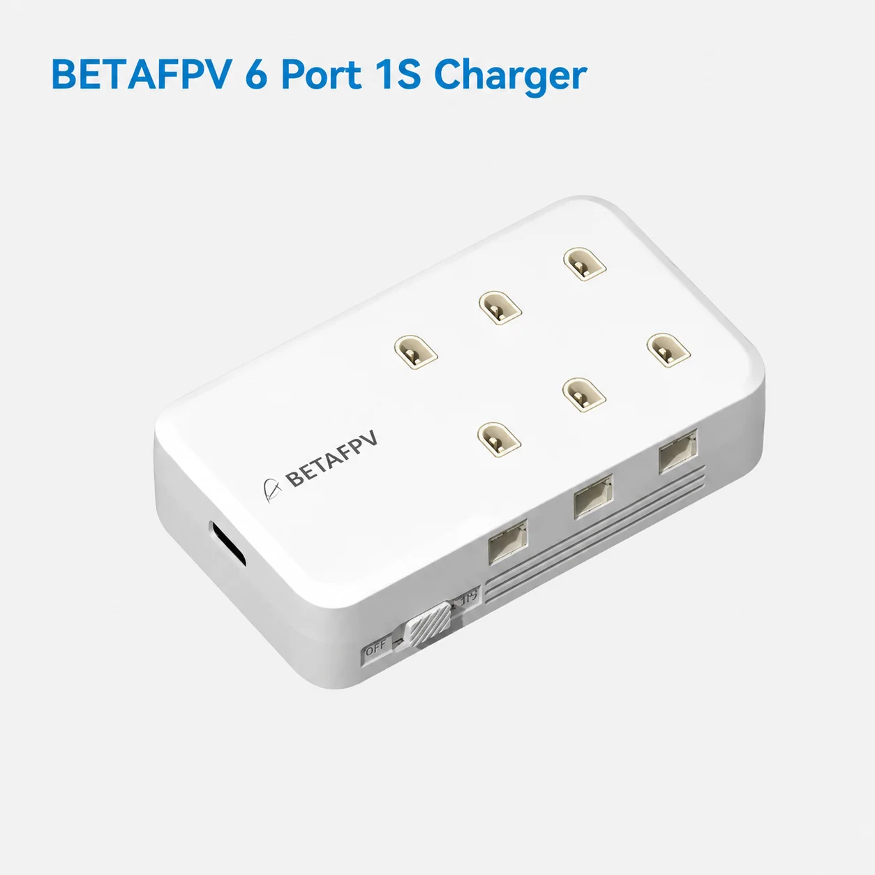 BETAFPV 30W USB C 6 Port 1S LiPo Battery Charger BT2.0 PH2.0 LiHV 4.35V Fast Charger For Meteor65 Meteor75 Micro FPV Tiny Whoops