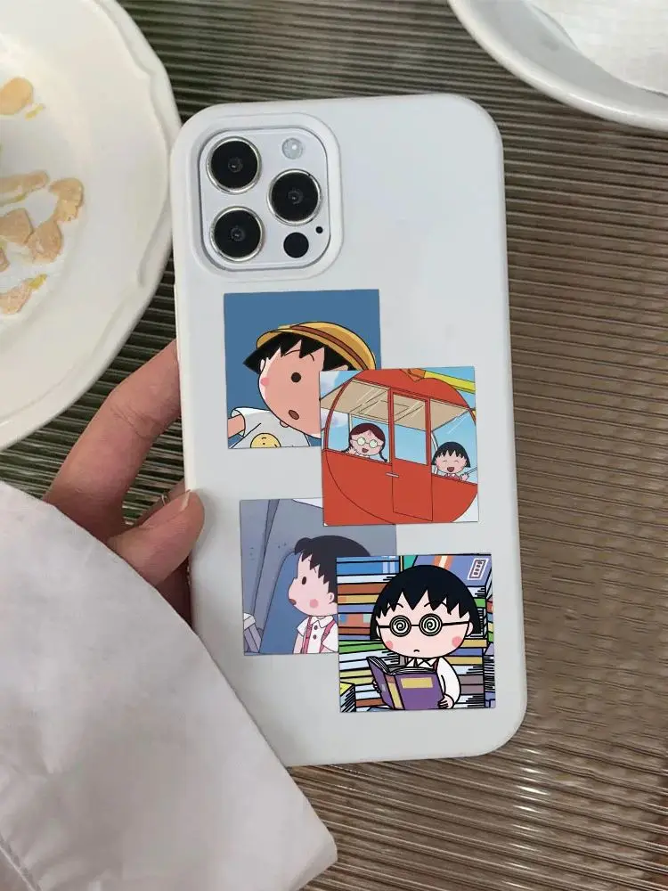 AliExpress NONE 48Pcs Chibi Maruko Chan Cartoon Stickers Kids Toys Funny Anime Decoration Suitcase Fridge Laptop Guitar Car Bike Graffiti Decals