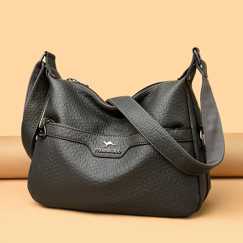 حقائب يد نسائية من الجلد الناعم عالي الجودة حقائب كتف كروس للنساء 2025 حقيبة ساعي الموضة للسيدات Bolsas الأنثوية #2