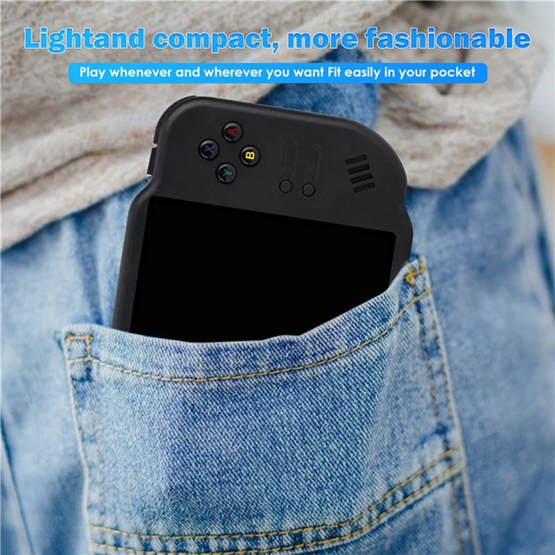 【USB-C Cable】Mini Zero 40 Vertical Retro Handheld Video Game Console 64G 4.0 Inch IPS Touch Screen For Android Portable Game Pla