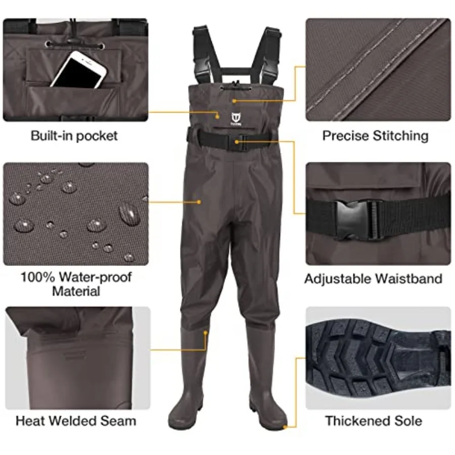 Bootfoot Chest Wader, 2-Ply Ny - Fishing Waders recension och pris